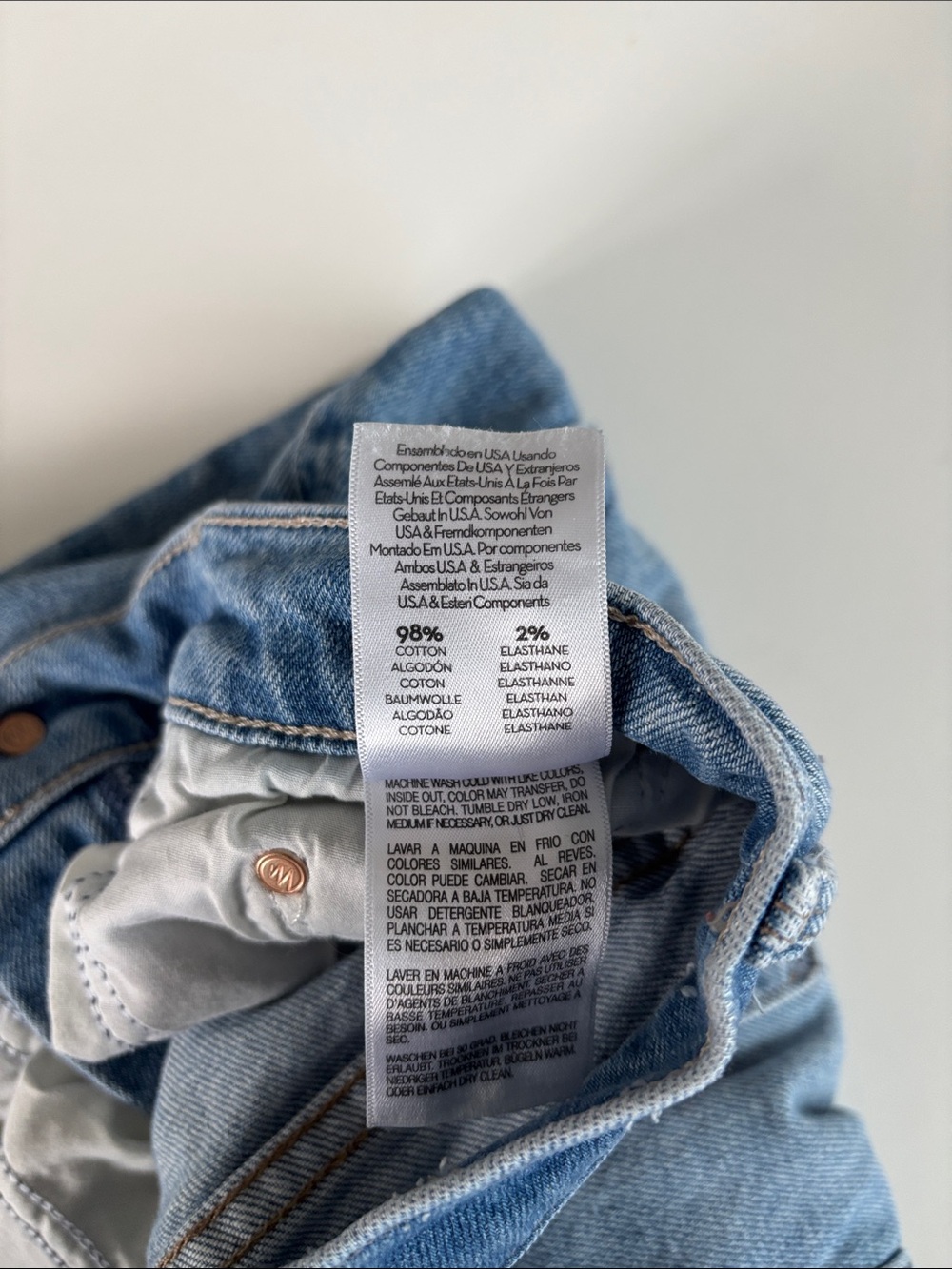 MOTHER Light Blue Denim Jeans -479sku - Picture 10 of 12